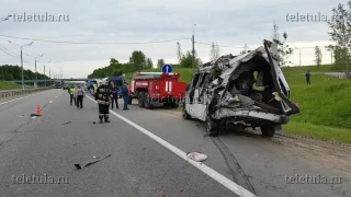 В ДТП с автобусом под Тулой погибли 4 человека