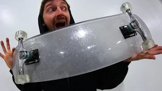 BULLET PROOF GLASS BOARD WITH CLEAR ACRYLIC WHEELS | YOU MAKE IT WE SKATE IT EP 84