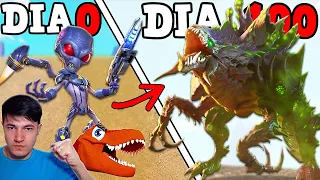 O GIGANTE ALIEN GODZILLA QUER DESTRUIR O PLANETA! MAIS O PEQUENO ALIEN VAI NOS SALVAR! 100 DIAS