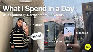 What I Spend in a Day as a College Student @ Northeastern University