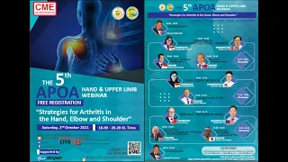APOA Hand & Upper Limb Society Webinar: Strategies for Arthritis in the Hand, Elbow and Shoulder