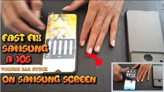 SAMSUNG A10S STUCK VOLUME || Volume bar stuck on Samsung screen