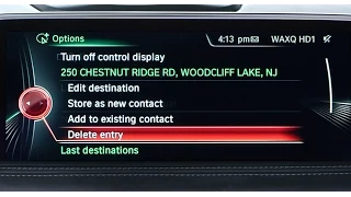 Delete a Previous Destination | BMW Genius How-To
