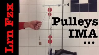 Pulleys - Mechanical Advantage with Multiplier Types Demonstrated