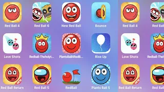 Red Ball 4,Red Ball 6,New Red Ball,Bounce Ball,Love Balls,Red Ball Holy Treasure,Plants Ball 4