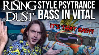 How To Make Rising Dust Style Psytrance Bass in Vital