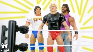 WWE Tough Talkers Target Exclusive Ric Flair, Macho Man & Roddy Piper Toy Set Unboxing & Review!!