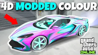 *EASY* 4D MODDED PAINTJOB ON ANY CAR IN GTA 5 ONLINE! (Modded Crew Color Paintjob Tutorial)