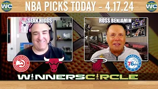 NBA Basketball Picks Today 4/17/24 Chicago Bulls vs Atlanta Hawks & Philadelphia 76ers vs Miami Heat