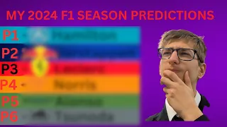 MY 2024 F1 SEASON PREDICTIONS