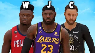 I Used The Best NBA Player Per Letter!!