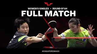 FULL MATCH | Miyuu KIHARA vs ZHOU Jingyi | WS R64 | #SingaporeSmash 2023