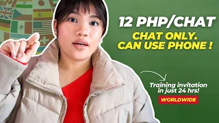 Earn 12Php (0.21 Euro) Per Chat with your Phone: Worldwide Hiring! #teachermarie #earnmoneyonline