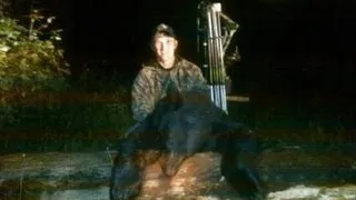 BLACK BEAR HUNT with Bow & Arrow hunt  PERFECT SHOT PLACEMENT