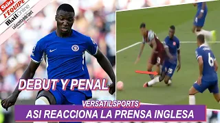 ASI REACCIONA PRENSA INGLESA a PENAL de MOISES CAICEDO DEBUT CHELSEA vs WEST HAM