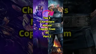 Top 5 Characters Marvel Copied From DC Part 2 #mcu #dceu #shorts
