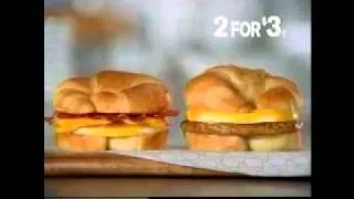 2011 Jack In The Box Commercial 2 For $3 Croissants