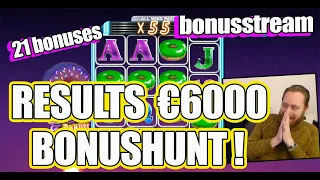 The €6000 Bonushunt results (21 bonuses!)