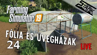 Farming Simulator 19 - 24.Rész (Fólia És Üvegházak) - Stark LIVE