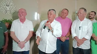 Discurso do deputado federal José Guimarães, em visita feita ao pré-candidato a prefeito, Dr. Vilmar