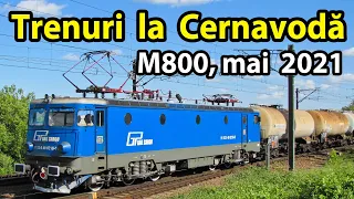 36 de trenuri la Cernavoda-Trains near Danube–Black Sea Canal-Bahnverkehr in Dobrudscha