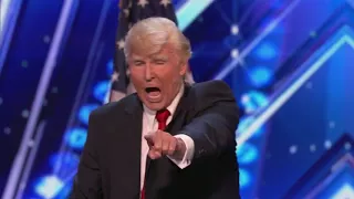 The first time Trump sing -All performance of the SINGING TRUMP- America's Got Talents 2017