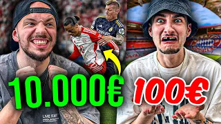 10.000€ vs 100€ CHAMPIONS LEAGUE STADION VLOG! *Eskalation pur*