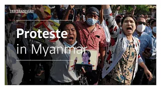 Trotz Panzern auf den Straßen erneut Proteste in Myanmar