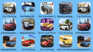 Car Parking, Car Parking 3D, Car Simulator 2, Real Car Parking, Car Parking Simulator, Car Driving
