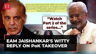 'Watch Part 2 of the series…': EAM Jaishankar's witty reply on PoK takeover