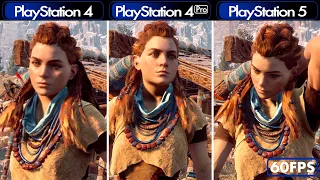 Horizon Zero Dawn - PlayStation 4/Pro & PlayStation 5 - Comparison & FPS (PS5 60FPS Patch)