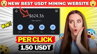 NEW BEST USDT MINING WEBSITE 😲 NEW USDT EARNING PLATFROM + (MY LIVE PAYMENT PROOF🎁)