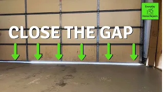 How To Fix Garage Door Gap | Travel Adjustment