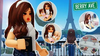 ¡ME VOY A PARÍS CON MIS HIJAS GEMELAS Y VIAJO EN PRIMERA CLASE EN BERRY AVENUE! ✈️ // Roblox