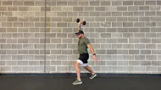 Single Arm Dumbbell Split Jerk