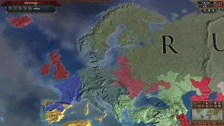 Europa Universalis 4 AI Timelapse - Extended Timeline 1444-2018