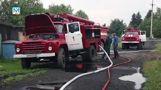 Пожар в Усинском