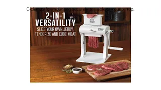 Special Discount on Weston Realtree Edge 2 in 1 Jerky Slicer & CuberTenderizer, White 07 3701