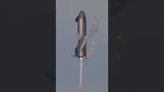 Starship Belly flip landing is just insane #elonmusk #starship #spacex #spacexstarship #mars