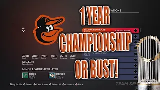 MLB The Show 21 Baltimore Orioles 1 Year World Series Or Bust! Rebuild