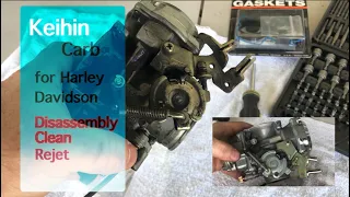 Keihin Carb Rebuild and Rejet for Harley Davidson Evo and Twin-cam Bikes