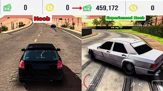 From 0 - $500K plus my first Drift Car | Making Money as a Noob in Car Parking Multiplayer