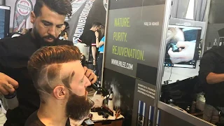 HiLée - The pompadour haircut . Moscow Barber Connect 2018