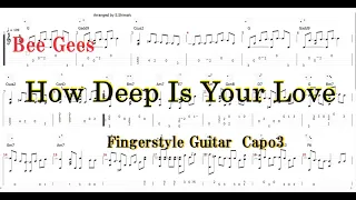 How Deep Is Your Love/Bee Gees/Fingerstyle guitar Tab/SHINICHI SHIMAHARA