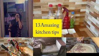 13 amazing kitchen tips and hacks|useful cleaning by sister's family #kitchen#hacks#hetalsart#boost