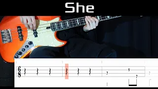 She (Harry Styles) - Bass Cover WITH TABS