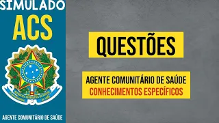 SIMULADO  QUESTÕES COMENTADAS SOBRE DOENÇAS  ACS 9° | DIVERSAS BANCAS