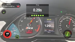 Audi RS6 c6 sedan 100-200 acceleration