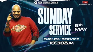 🔴 LIVE | Rock Eternal Church | English Service | May 5th 2024 |10:30 AM | Reenukumar