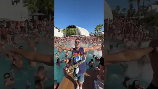 Blowing my sax at Hard Rock Ibiza!